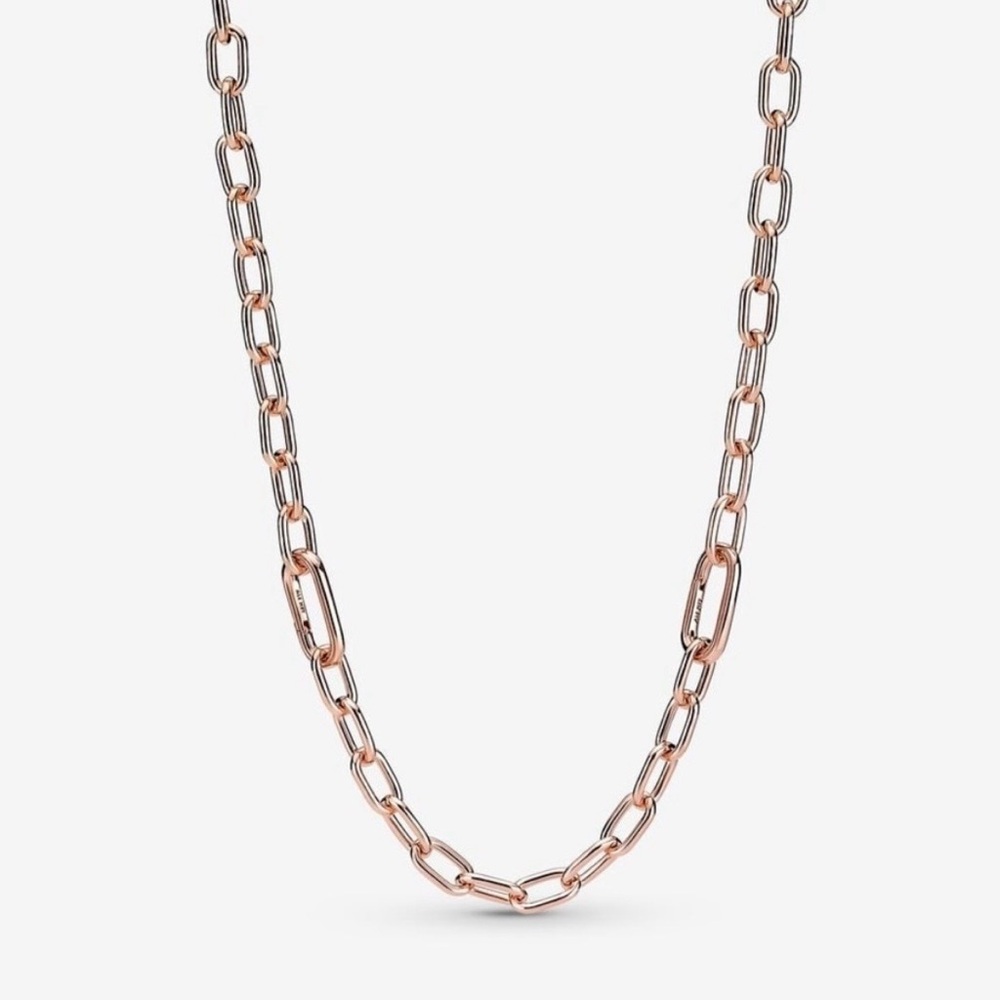 Pandora ME Link Chain Necklace - 14k Rose Gold-Plated